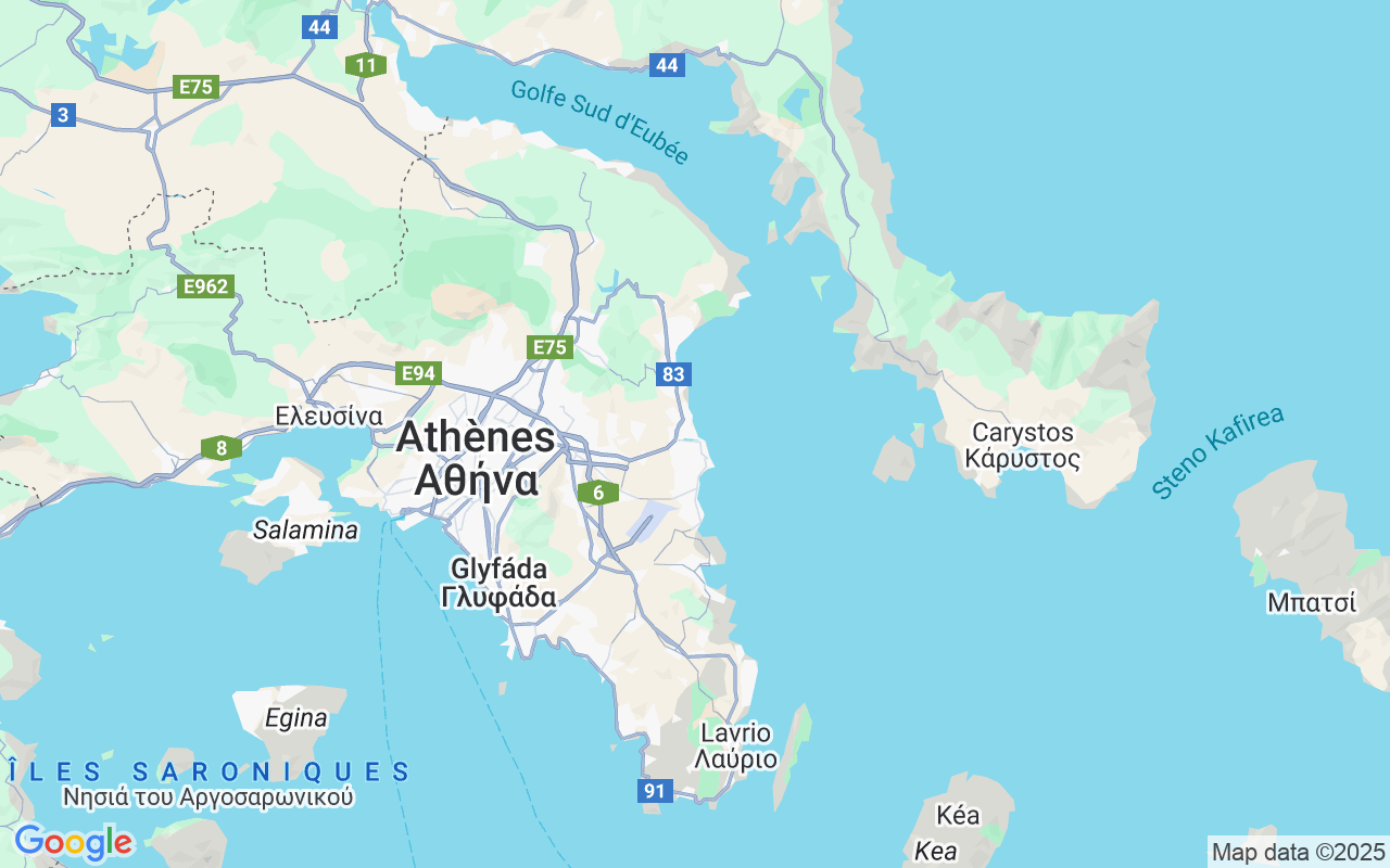Emplacement du Semi-rigide: Rafina, Rafína 190 09