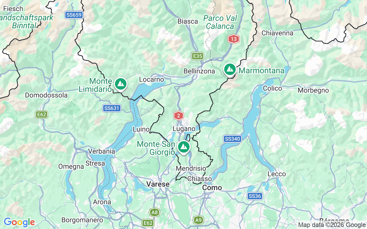 De locatie van Motorboot: Lugano, Zwitserland