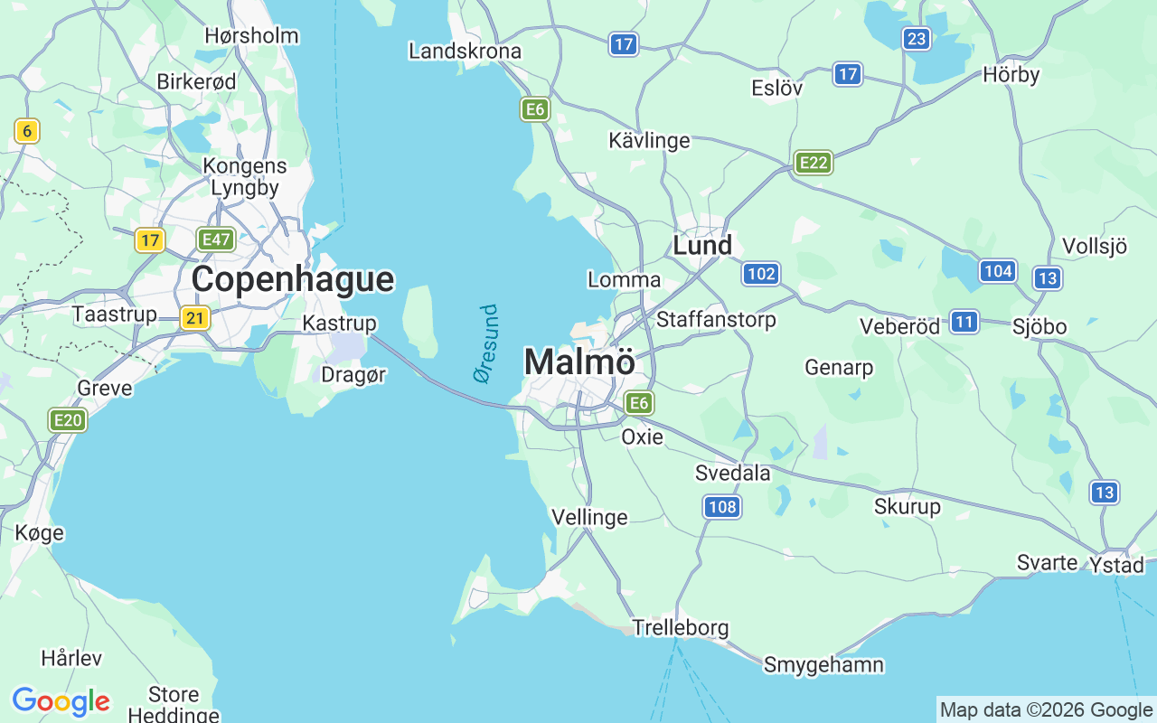 Localização do(a) Lancha: Sweden, Malmö