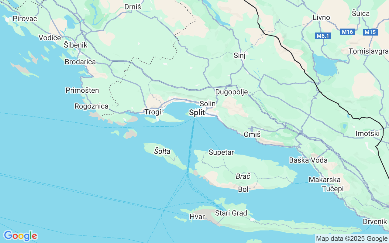 Emplacement du Goélette: Trajektna Luka Split, Croatie