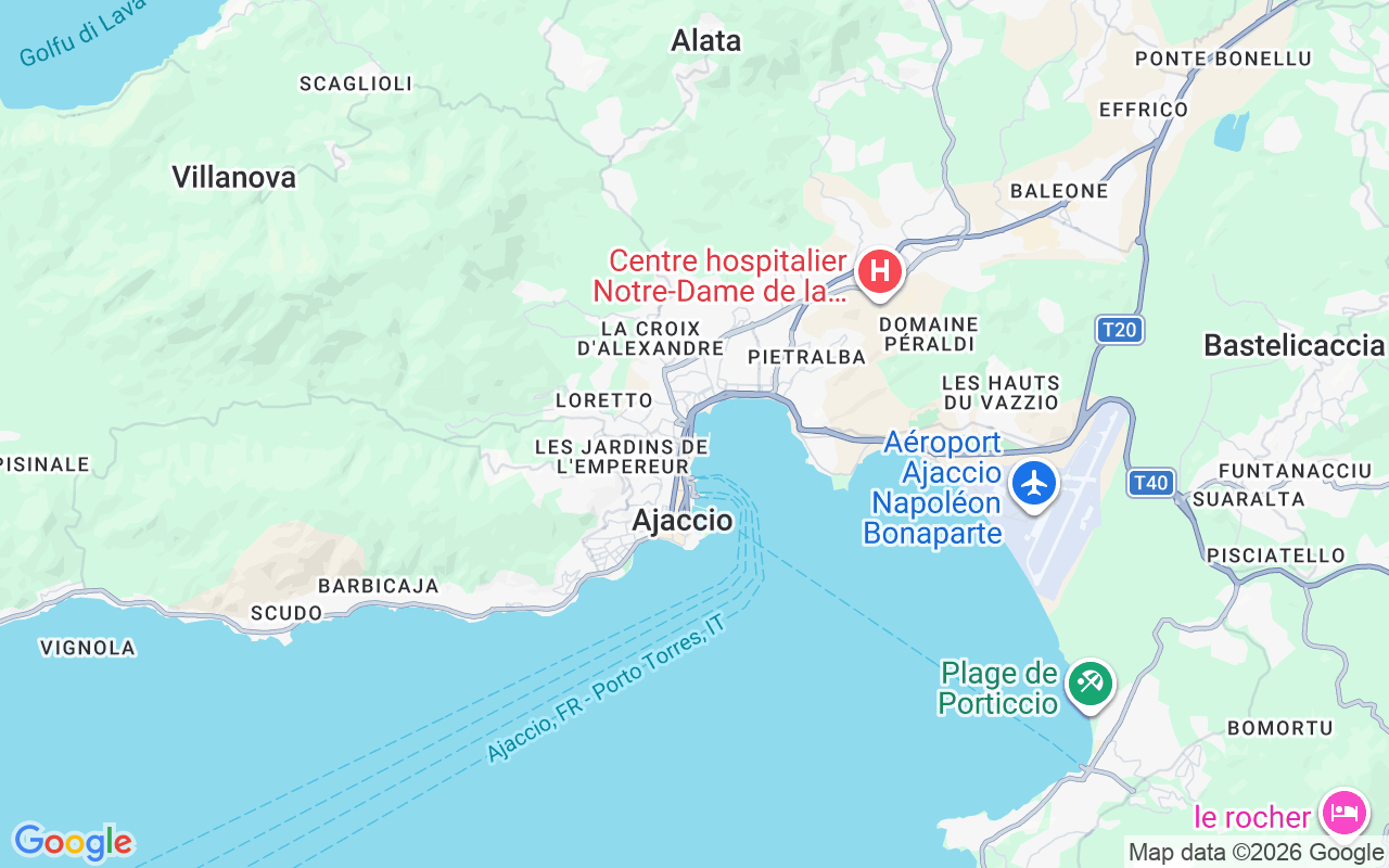 Location of the RIB: Port Charles Ornano, Ajaccio