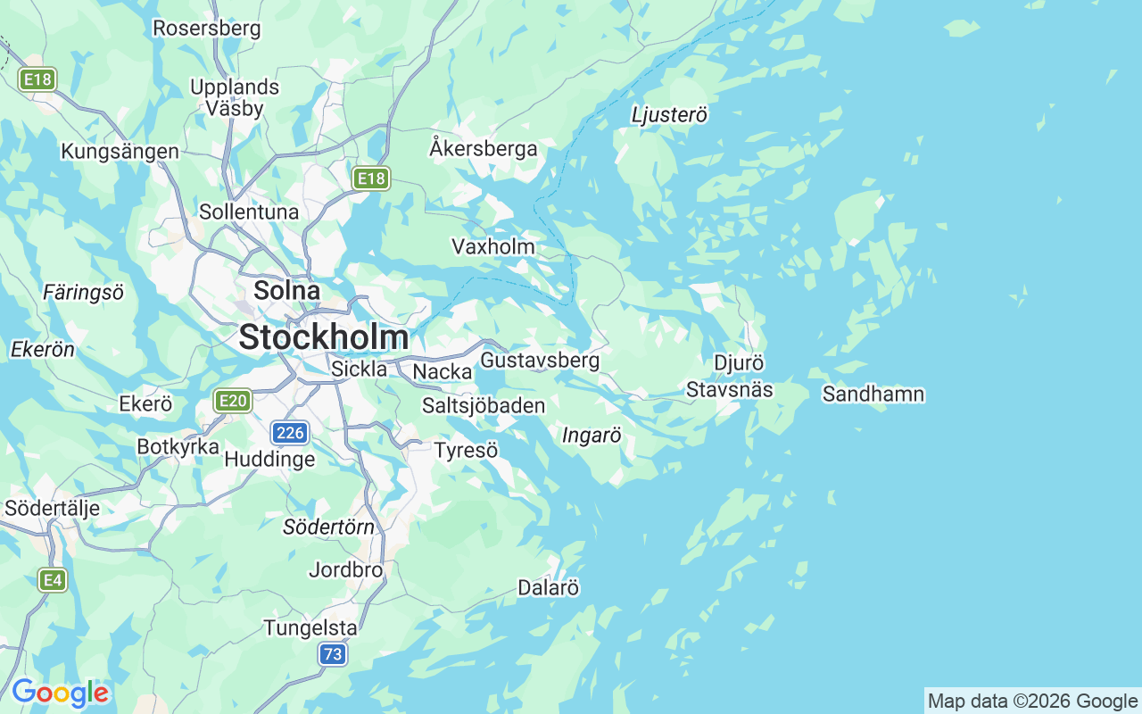 Location of the Sailboat: Bullandö, Värmdö