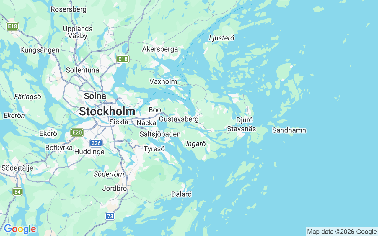 De locatie van Zeilboot: Bullandö, Värmdö