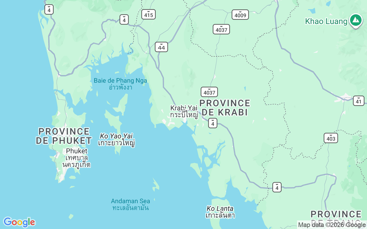 Emplacement du Catamaran: Krabi, Province De Krabi