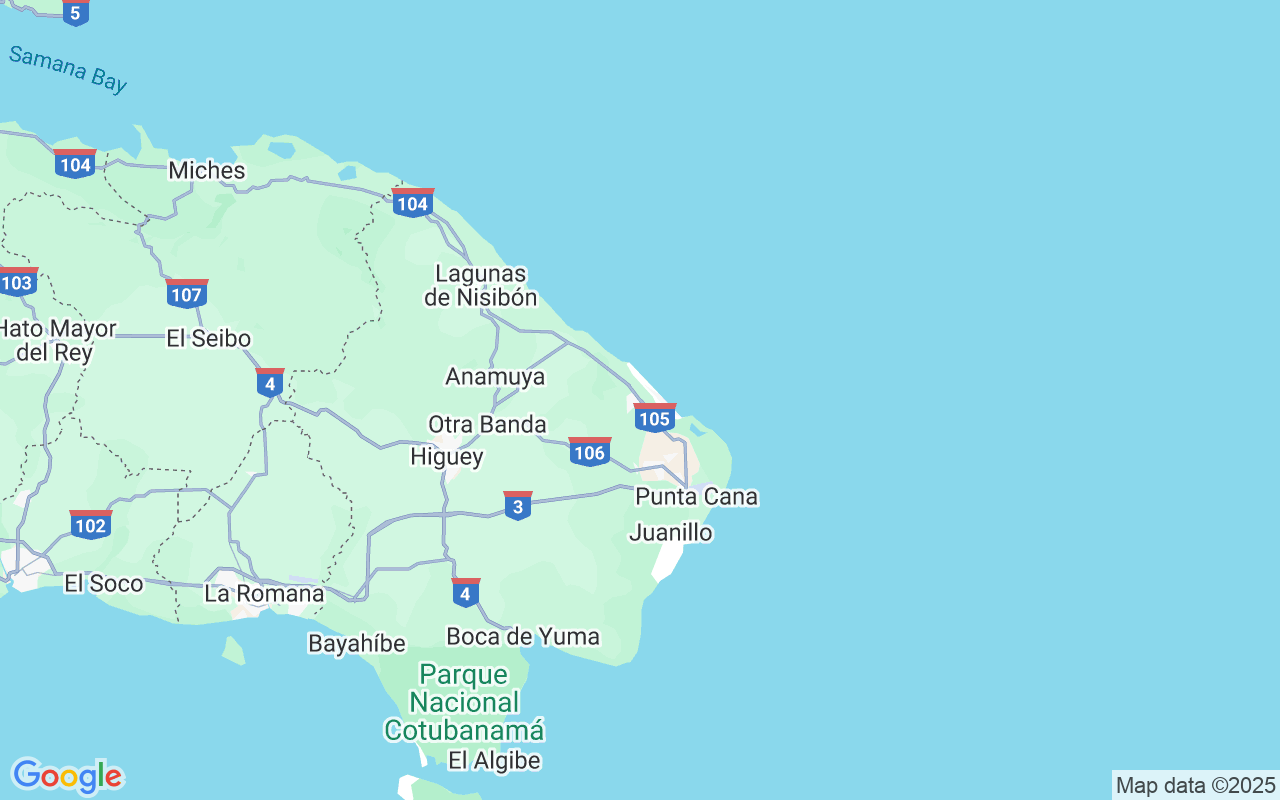 Location of the Motorboat: Los Corales Beach, Bávaro
