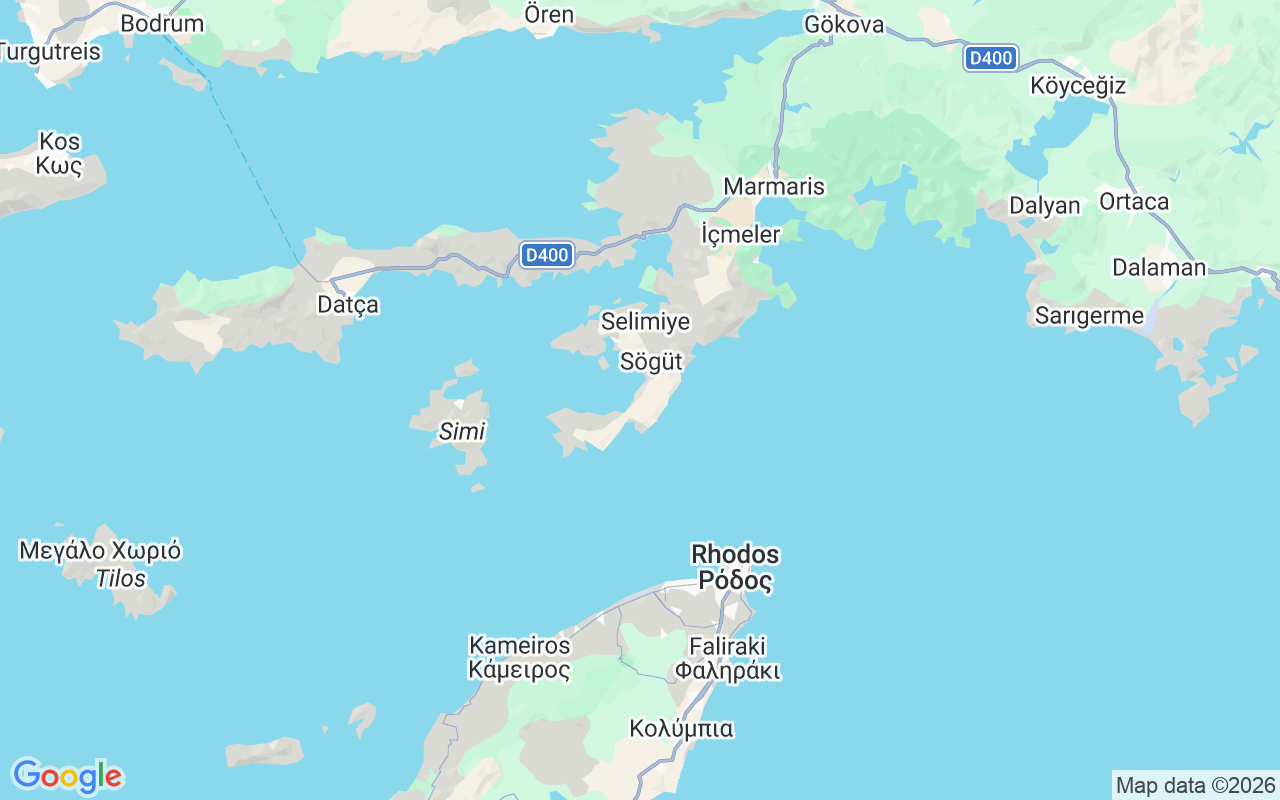 De locatie van Gulet: Bozburun, Bozburun