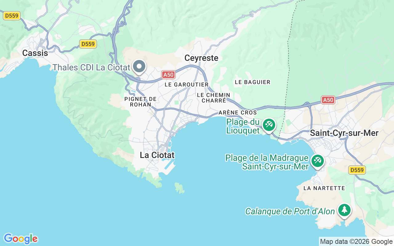 Emplacement du Semi-rigide: Port Saint-Jean, 13600 La Ciotat