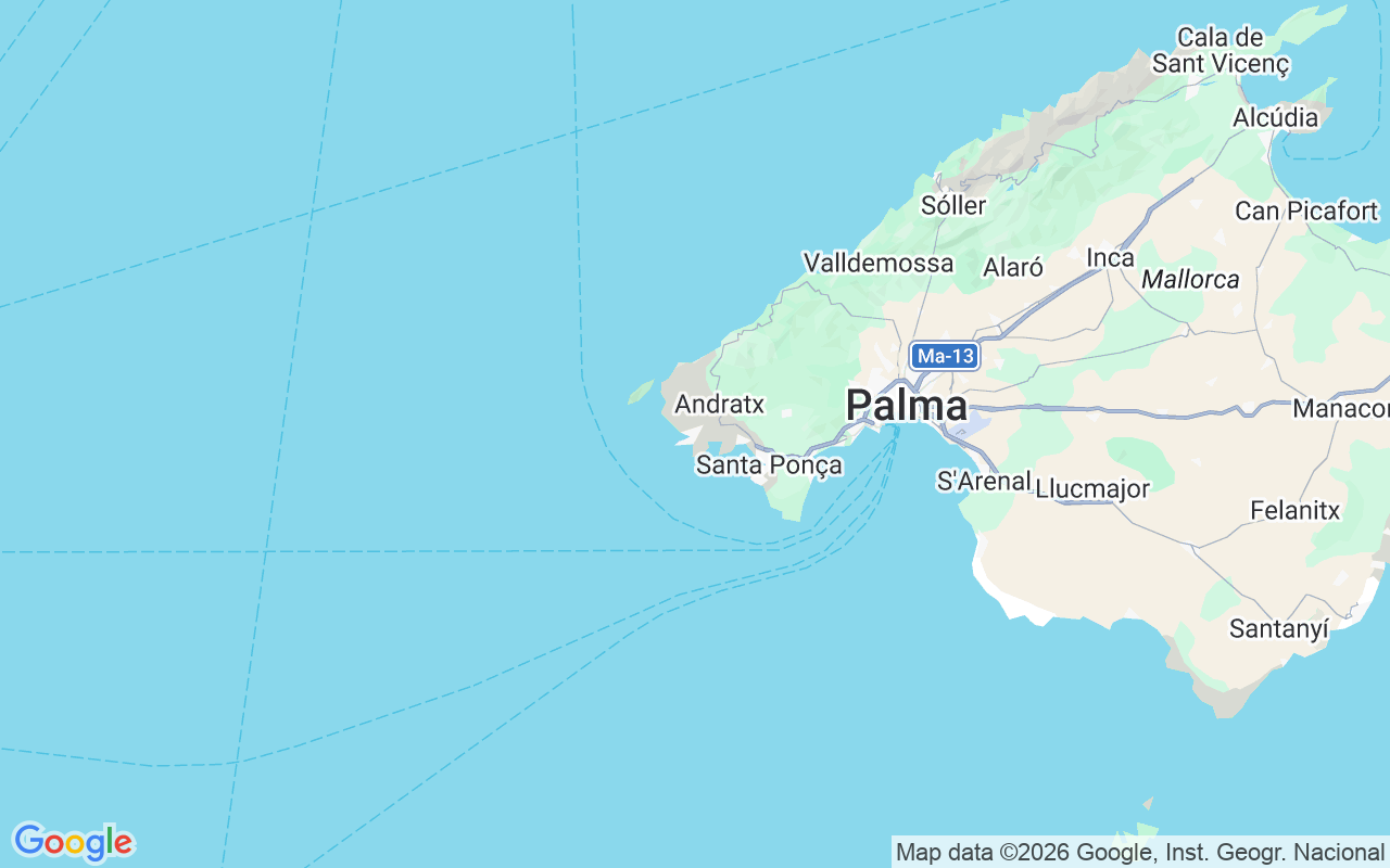 Emplacement du Catamaran: Puerto De Andratx, Majorque