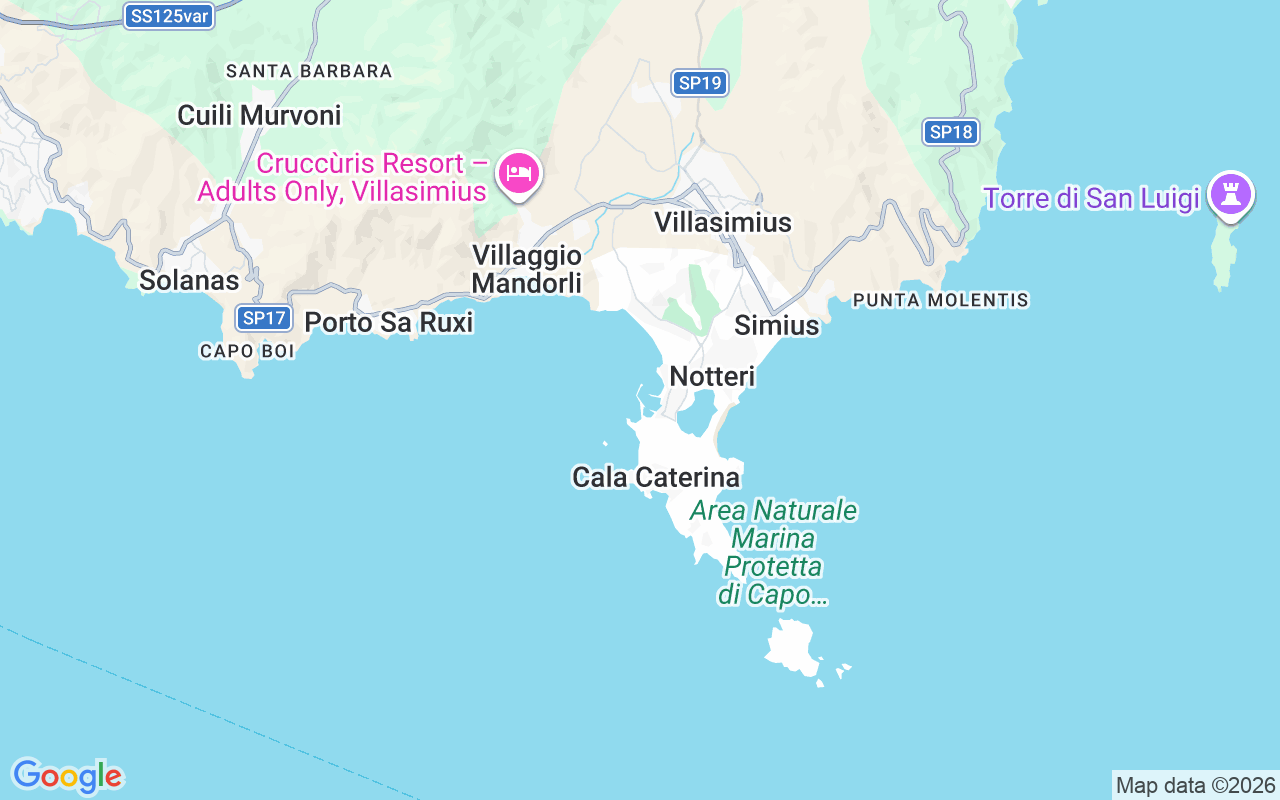 Emplacement du Semi-rigide: Port De Plaisance, 09049 Villasimius Ca