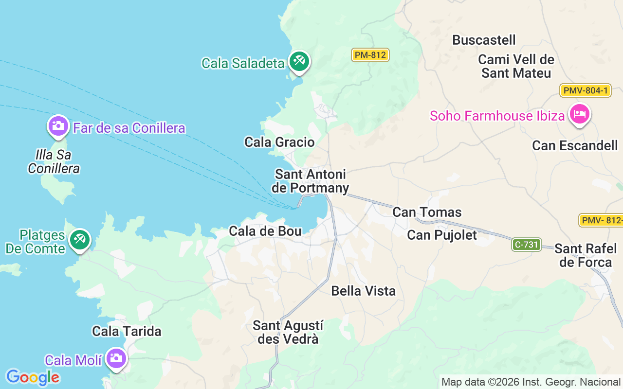 Localização do(a) Veleiro: Ibiza, Espanha