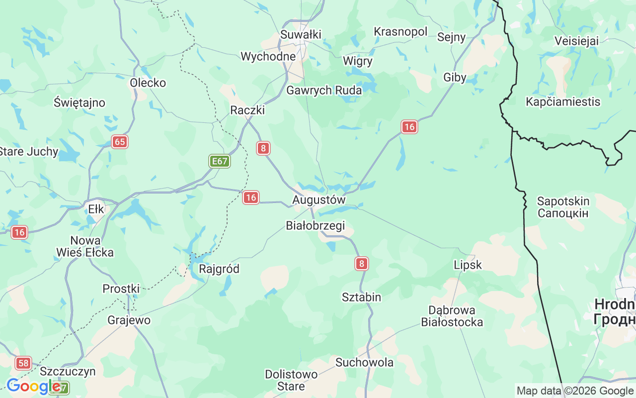 Plats för Motorbåt: Augustów, Augustów