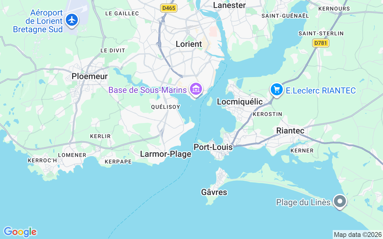 Emplacement du Voilier: Port De Kernevel, 56100 Lorient