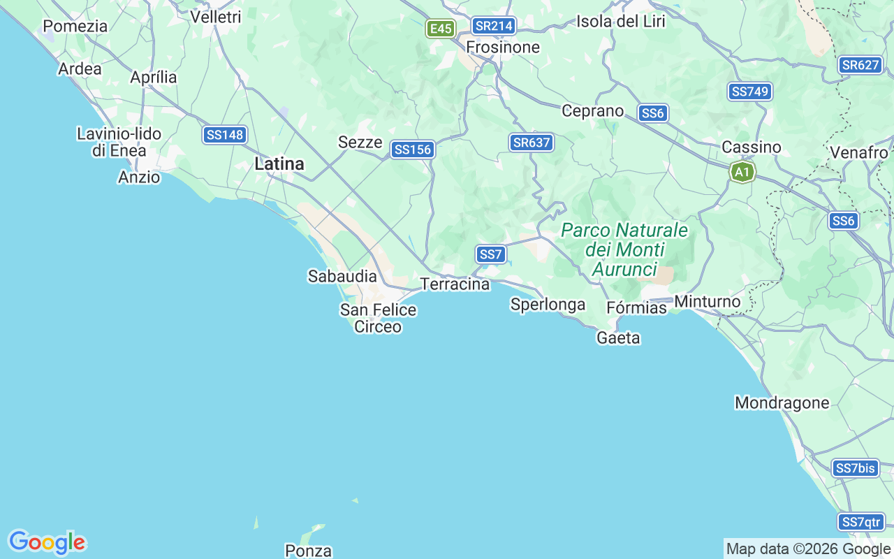 Localização do(a) Lancha: Terracina, 04019 Terracina