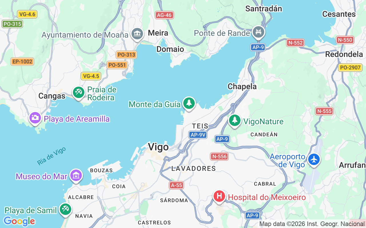 De locatie van Motorboot: Marina Punta Lagoa, Vigo