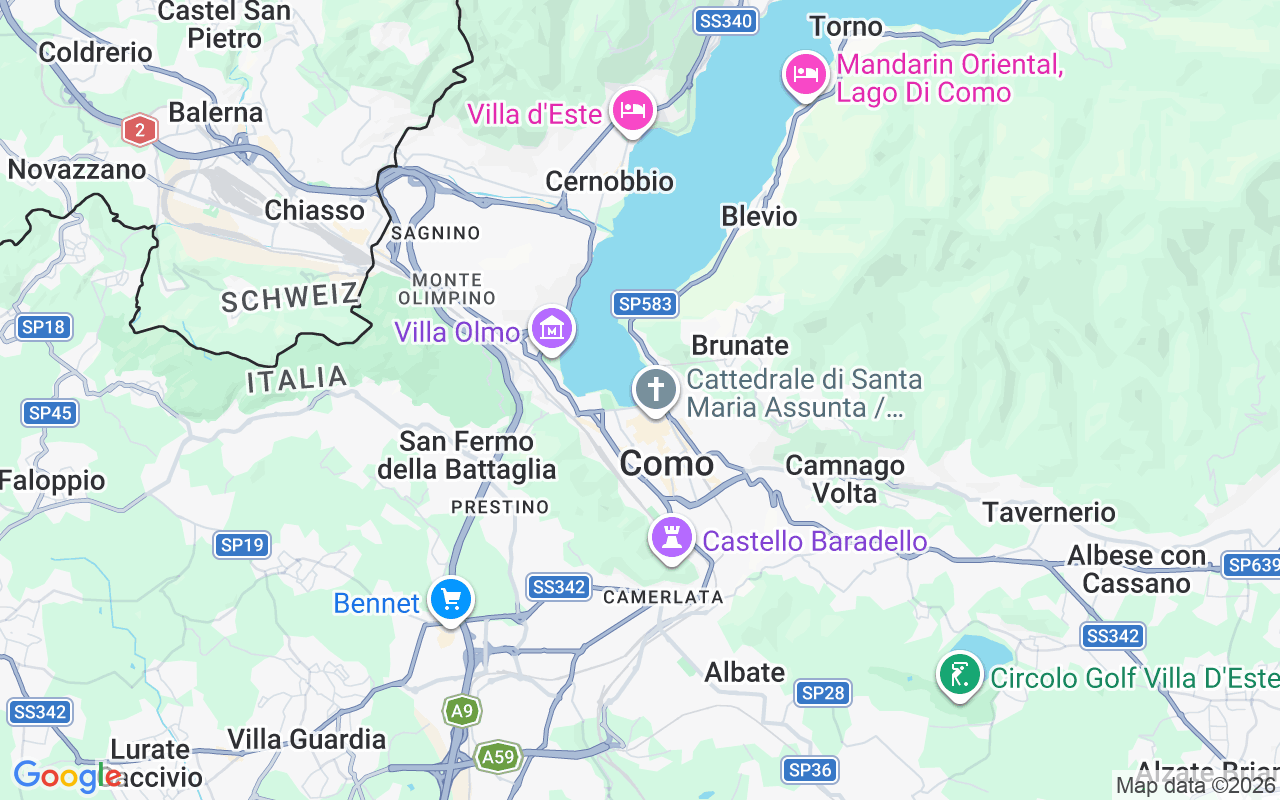 Localização do(a) Lancha: Como, Itália