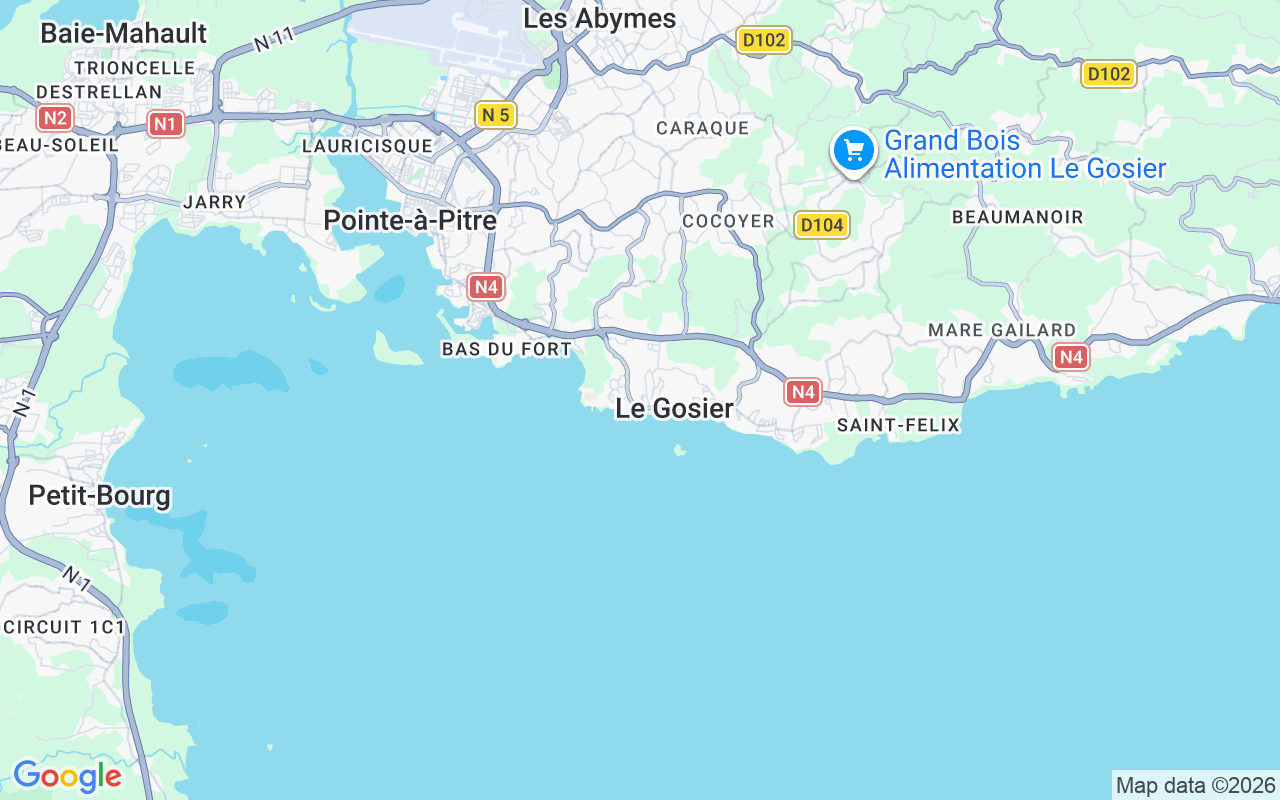 De locatie van Motorboot: Le Gosier, Guadeloupe