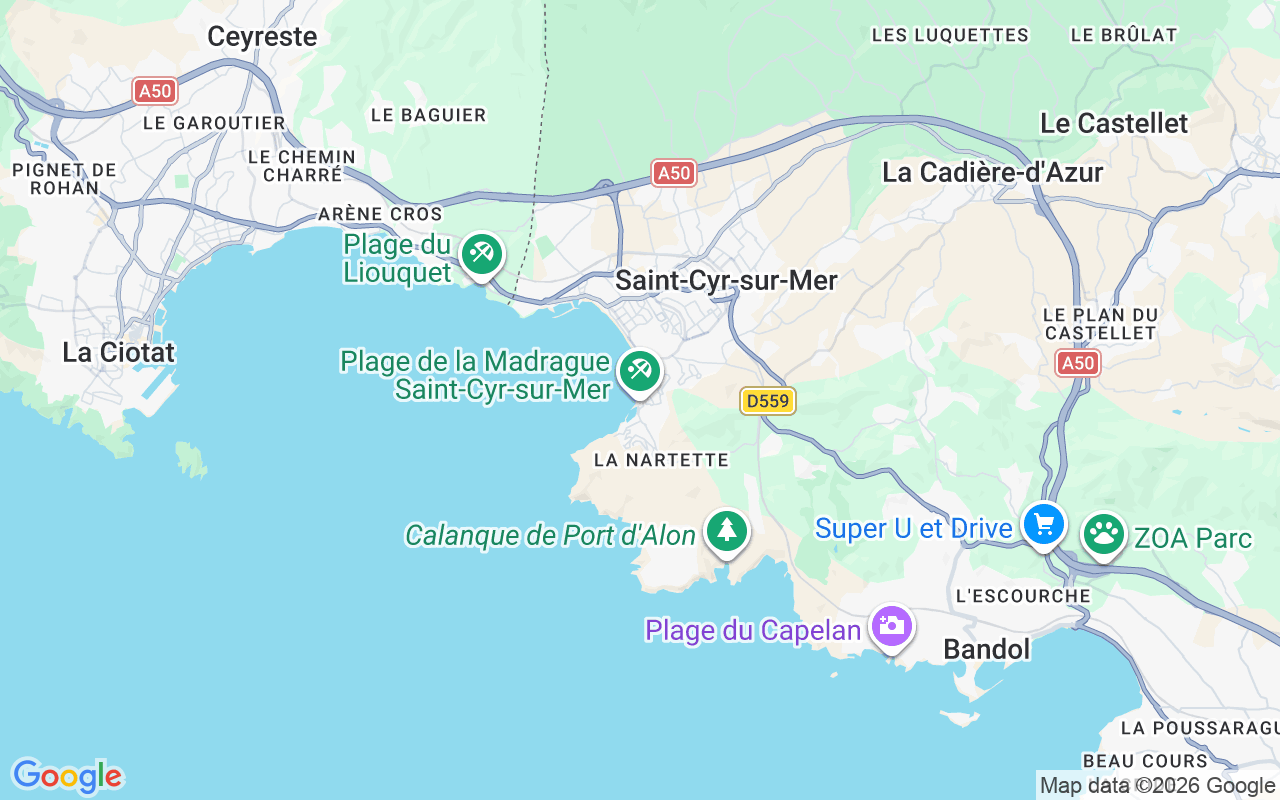 De locatie van RIB: Port De La Madrague, 83270 Saint-Cyr-Sur-Mer