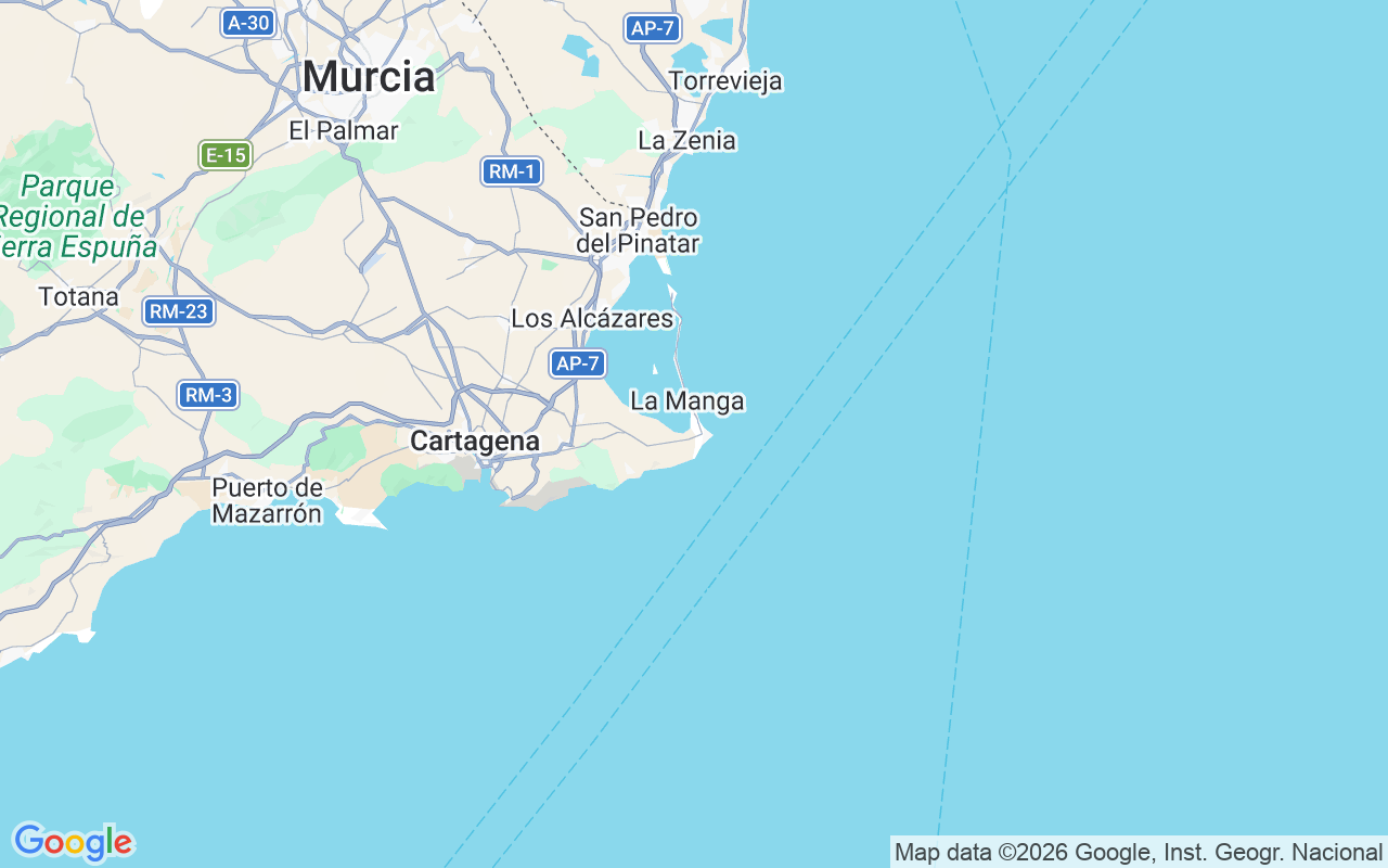 Ubicación Velero: Tomas Maestre, La Manga