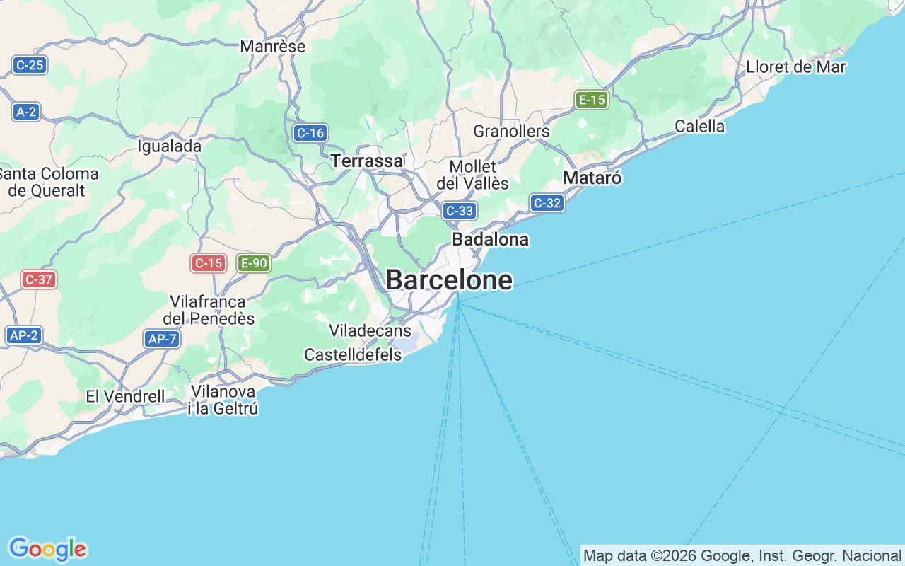 Emplacement du Semi-rigide: Port Olímpic, Barcelone