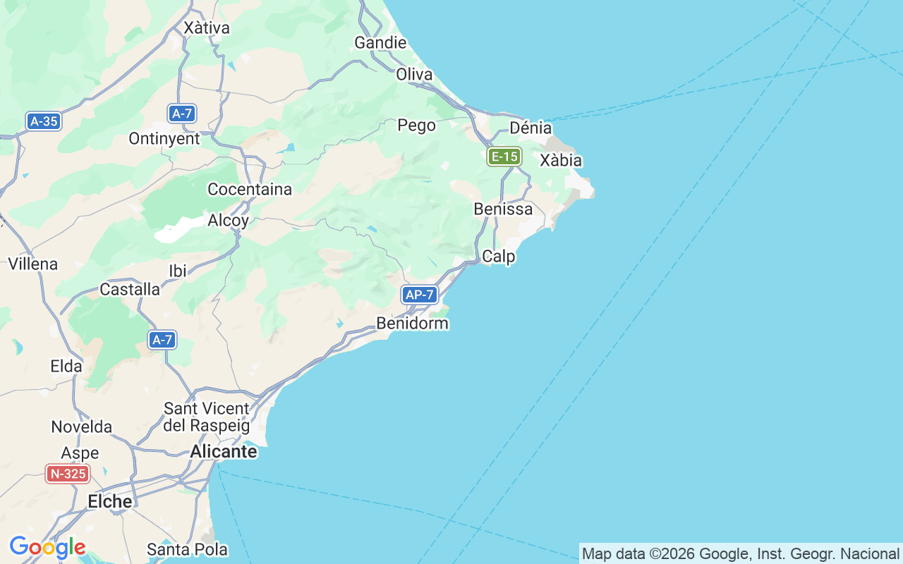 Emplacement du Bateau sans permis : Club Náutico Altea, Altea