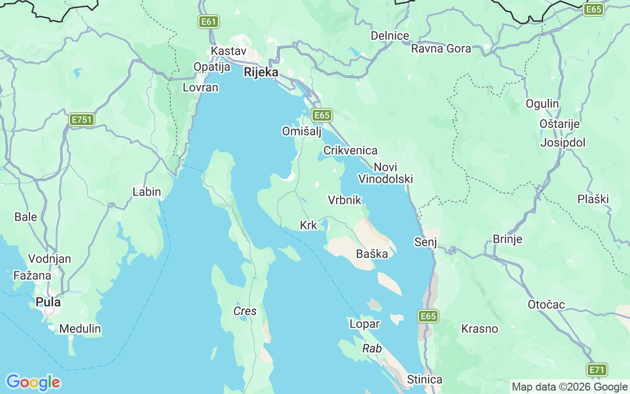 De locatie van Motorboot: Krk, Krk