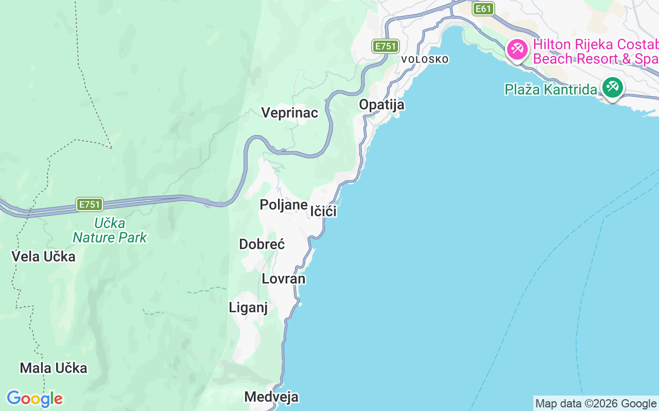 De locatie van Motorboot: Aci Marina Opatija, Ičići