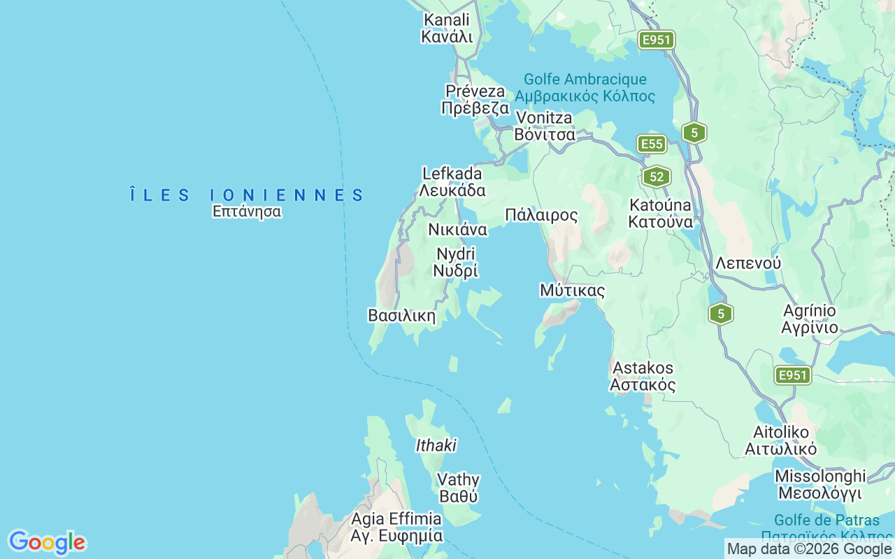 Emplacement du Catamaran: Vlicho, Grèce
