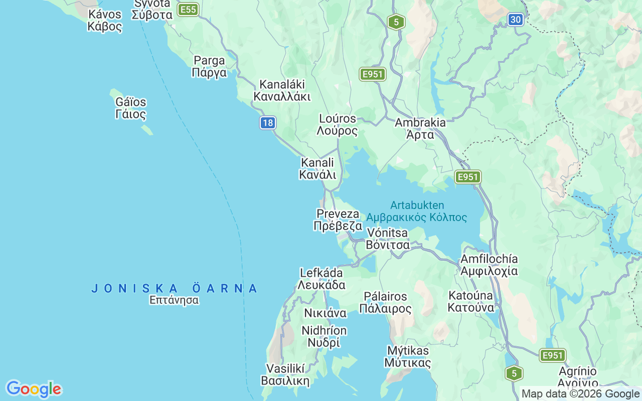 Plats för Katamaran: Mýtikas 481 00, Grekland