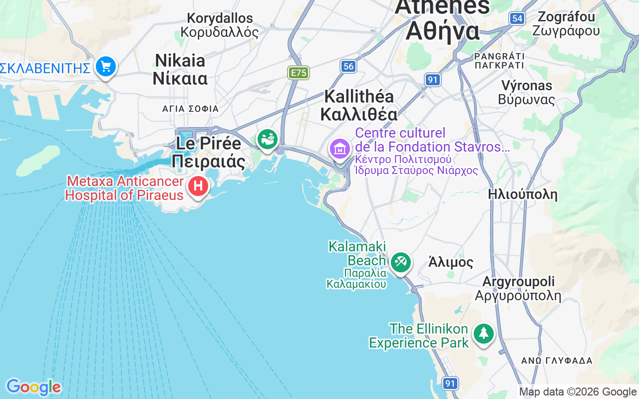 Emplacement du Goélette: Flisvos Marina, Athènes