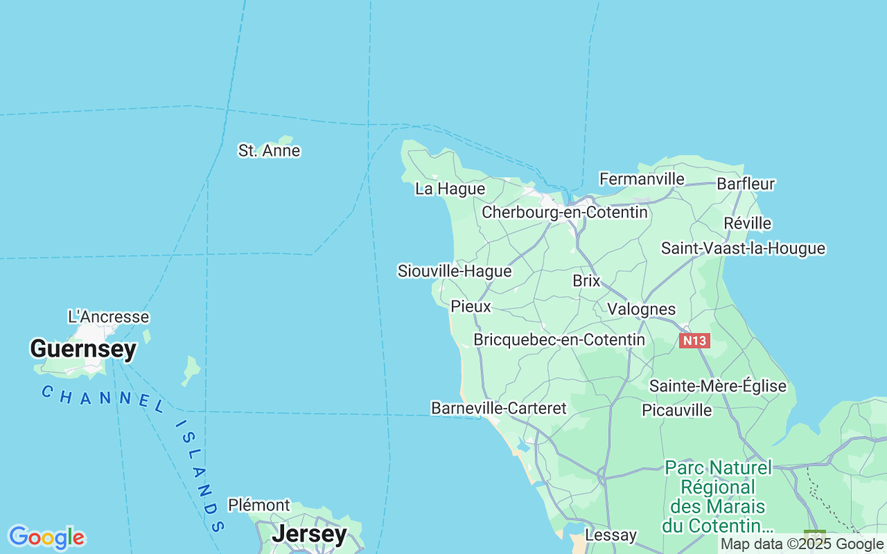 Localização do(a) Catamarã: Diélette, França
