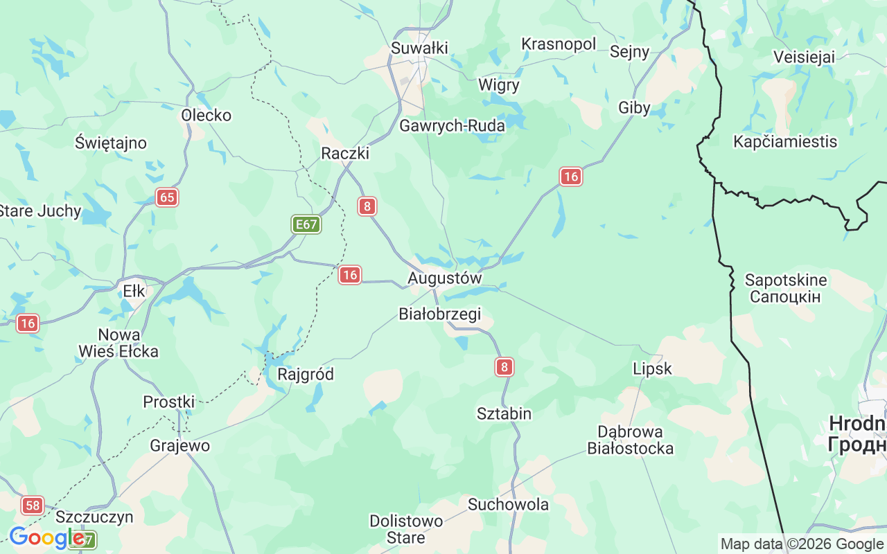 Emplacement du Jet-ski: Camp Zatoka, Augustów