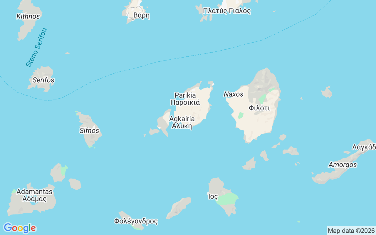 De locatie van Zeilboot: Paros, Griekenland
