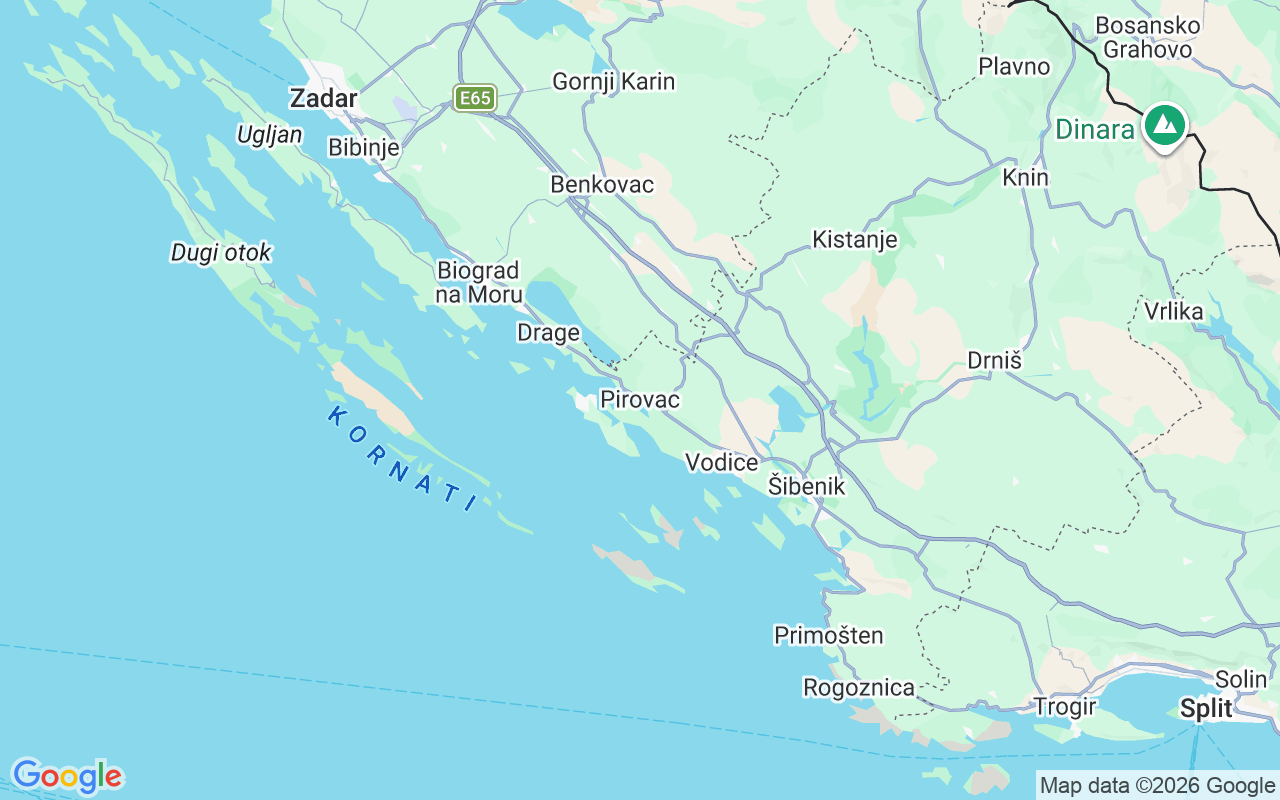 De locatie van Motorboot: 22213, Kroatië
