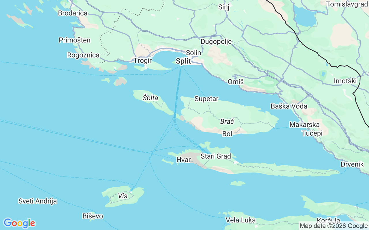 Liegeplatz Motorboot: Island Brač, Milna