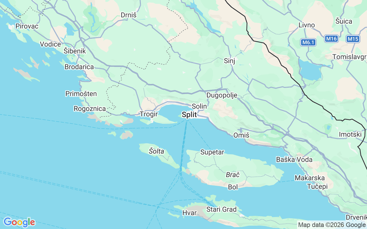 Emplacement du Goélette: Marina Spinut, Split