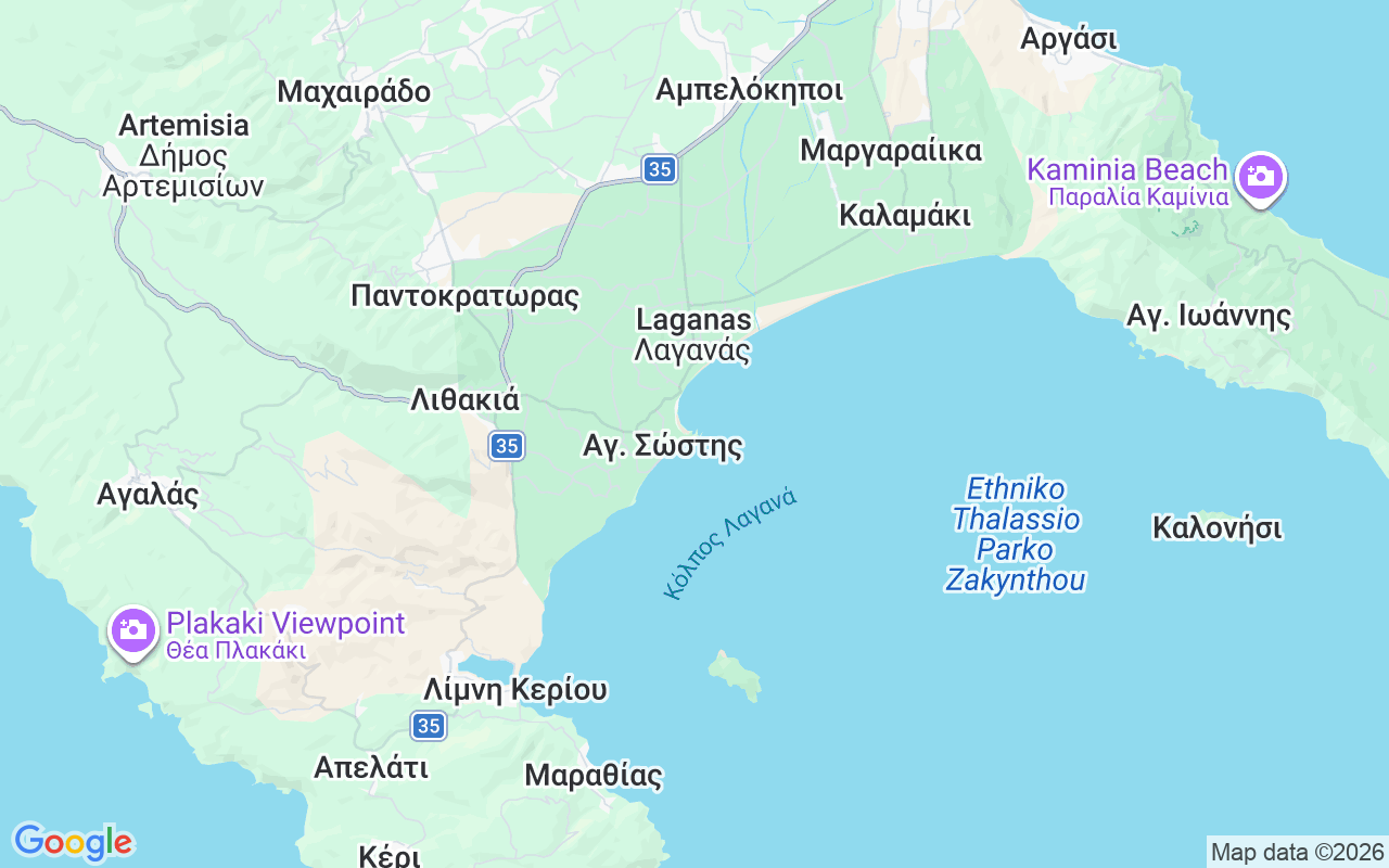 Emplacement du Bateau sans permis: Port D’agios Sostis, Zakynthos