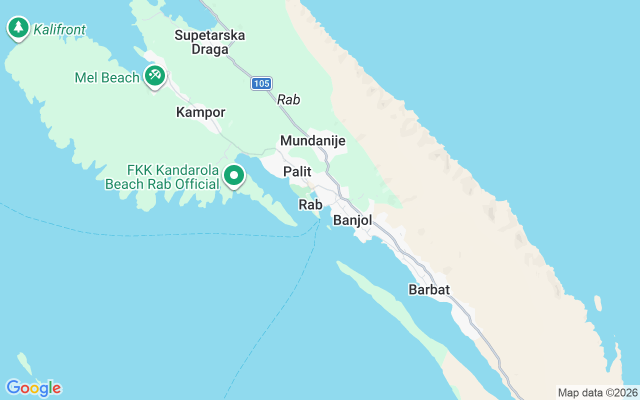 Plats för Motorbåt: Rab, Kroatien