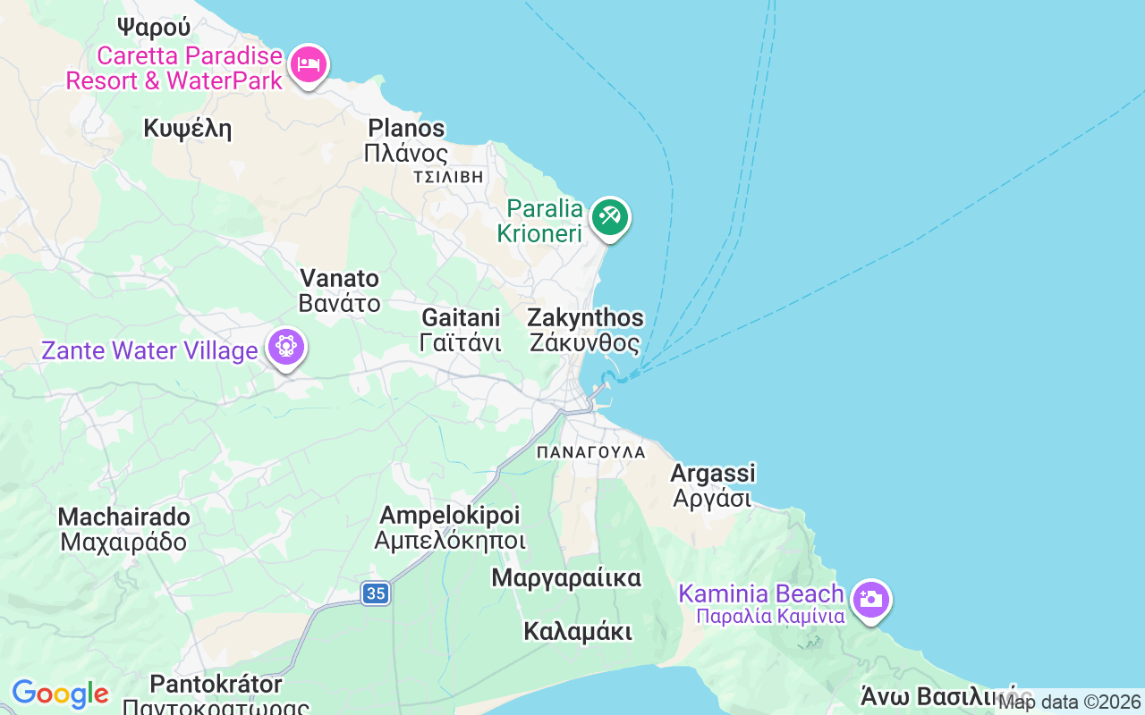 De locatie van Motorboot: Port Zakynthos, Zakynthos
