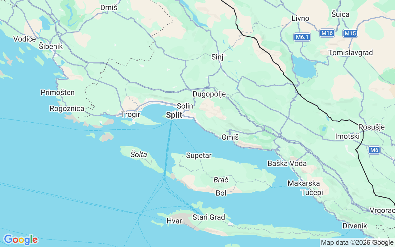 De locatie van Motorboot: Podstrana, Kroatië