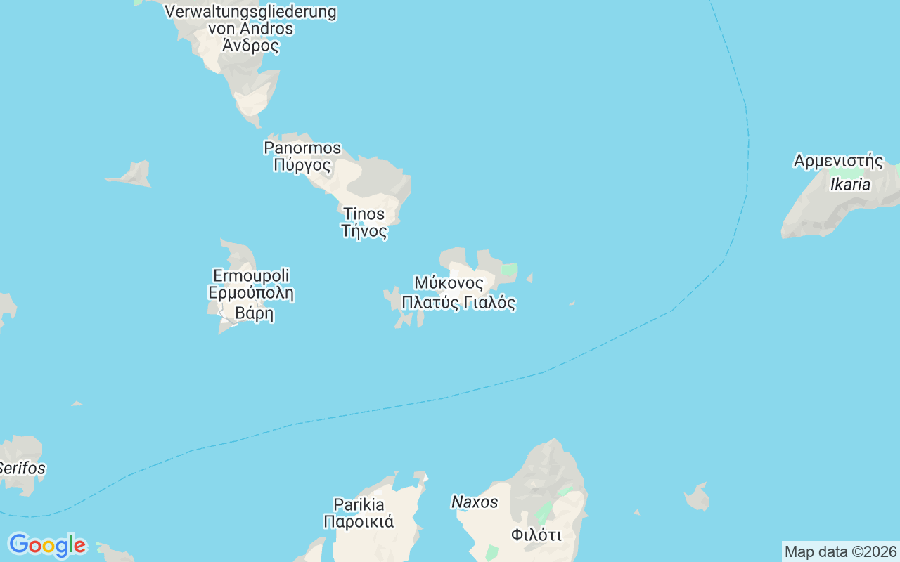 Liegeplatz Motorboot: Ornos, Mykonos