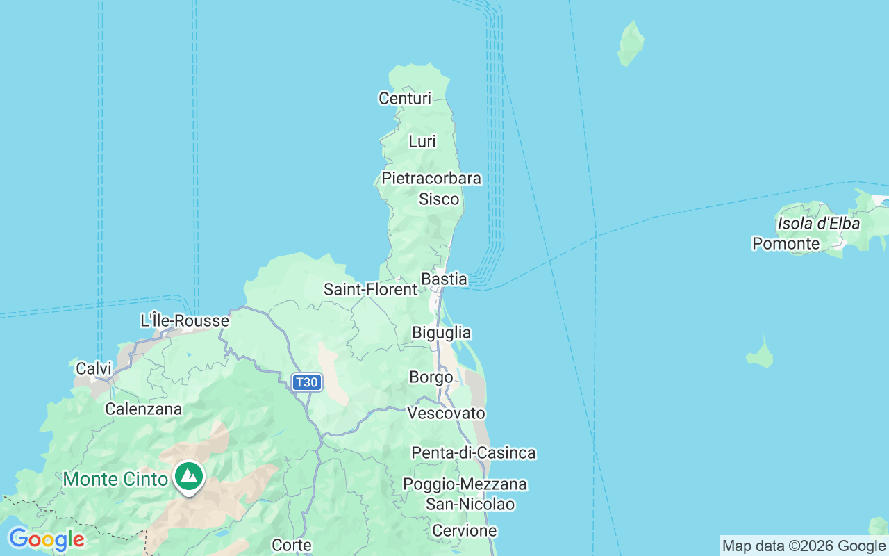 De locatie van Motorboot: Bastia, Frankrijk