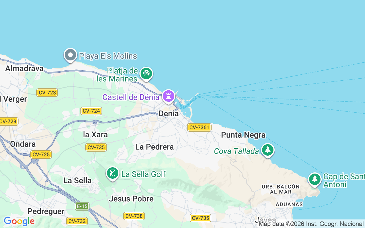 Plats för Motorbåt: Denia, Spanien