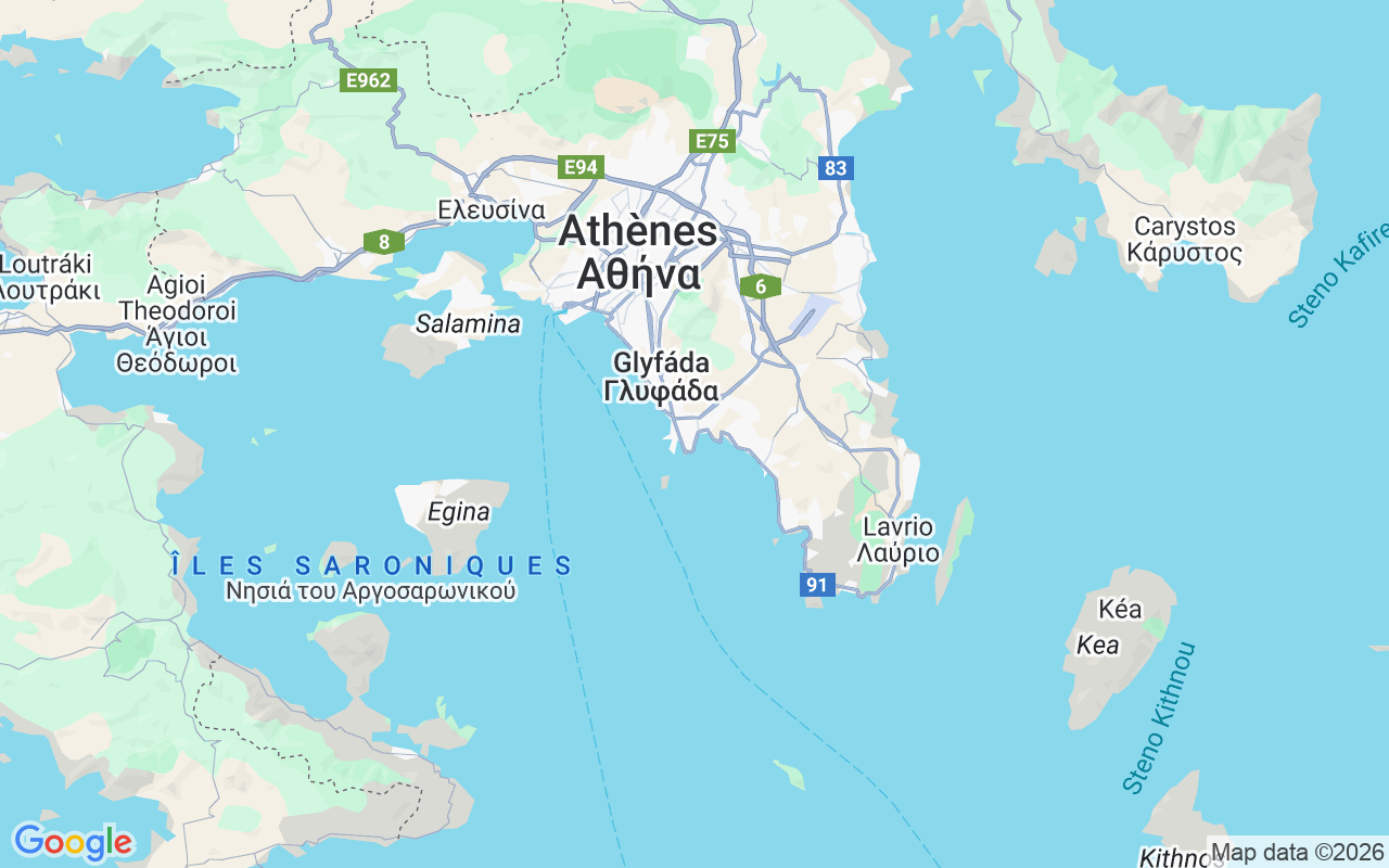Emplacement du Semi-rigide: Βαρκιζα, Varkiza