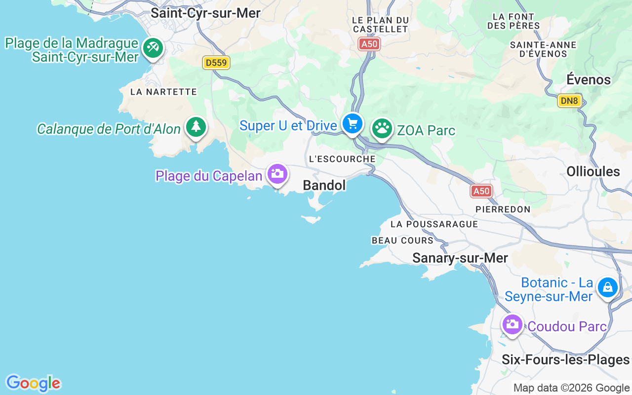 Plats för Motorbåt: Bandol, Frankrike
