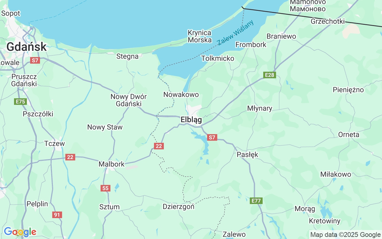 Plats för Husbåt: Bryza Elbląg, Elbląg