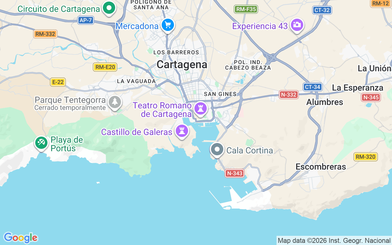 Ubicación Velero: Puerto De Cartagena, Cartagena