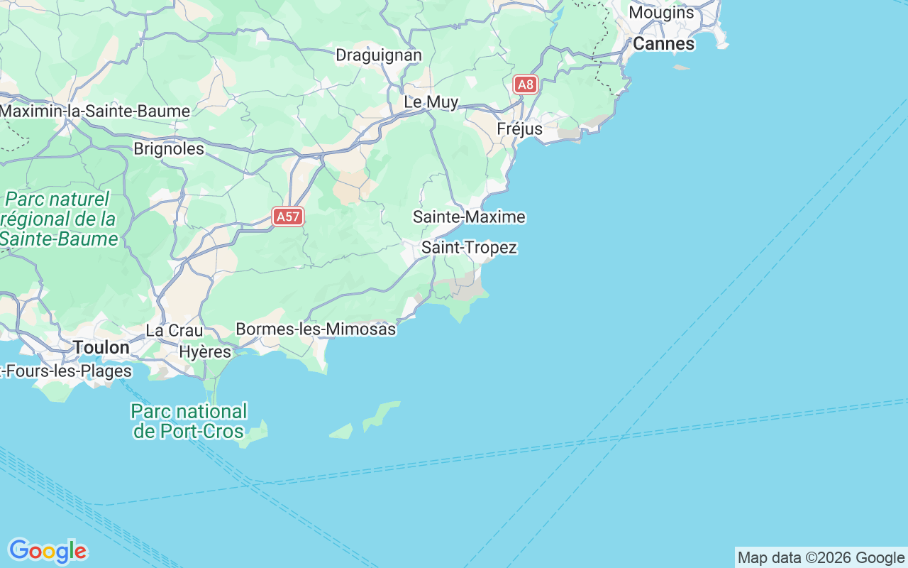 De locatie van RIB: Escalet, 83350 Ramatuelle