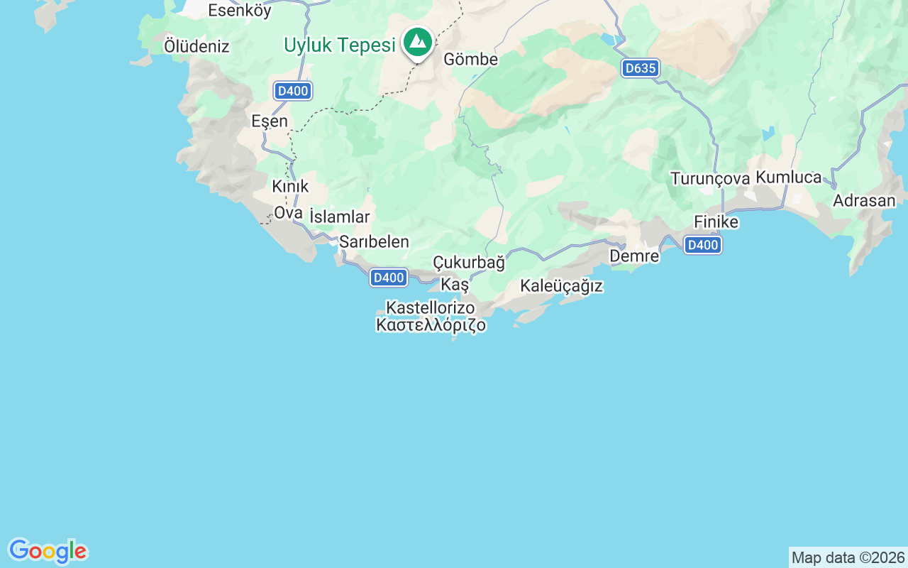 Location of the Gulet: Kaş Limanı, Kaş