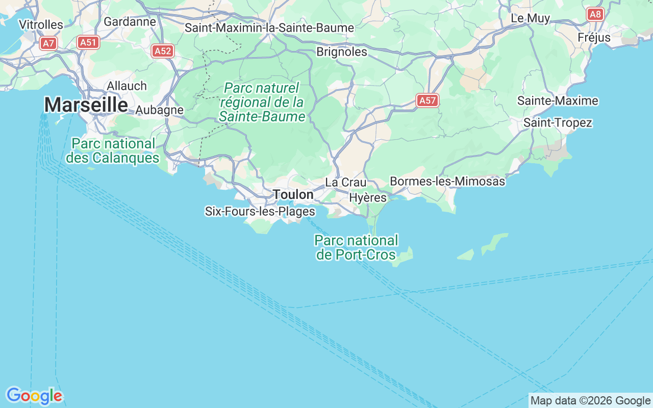 Plats för RIB-båt: Port Des Oursinières, 83220 Le Pradet