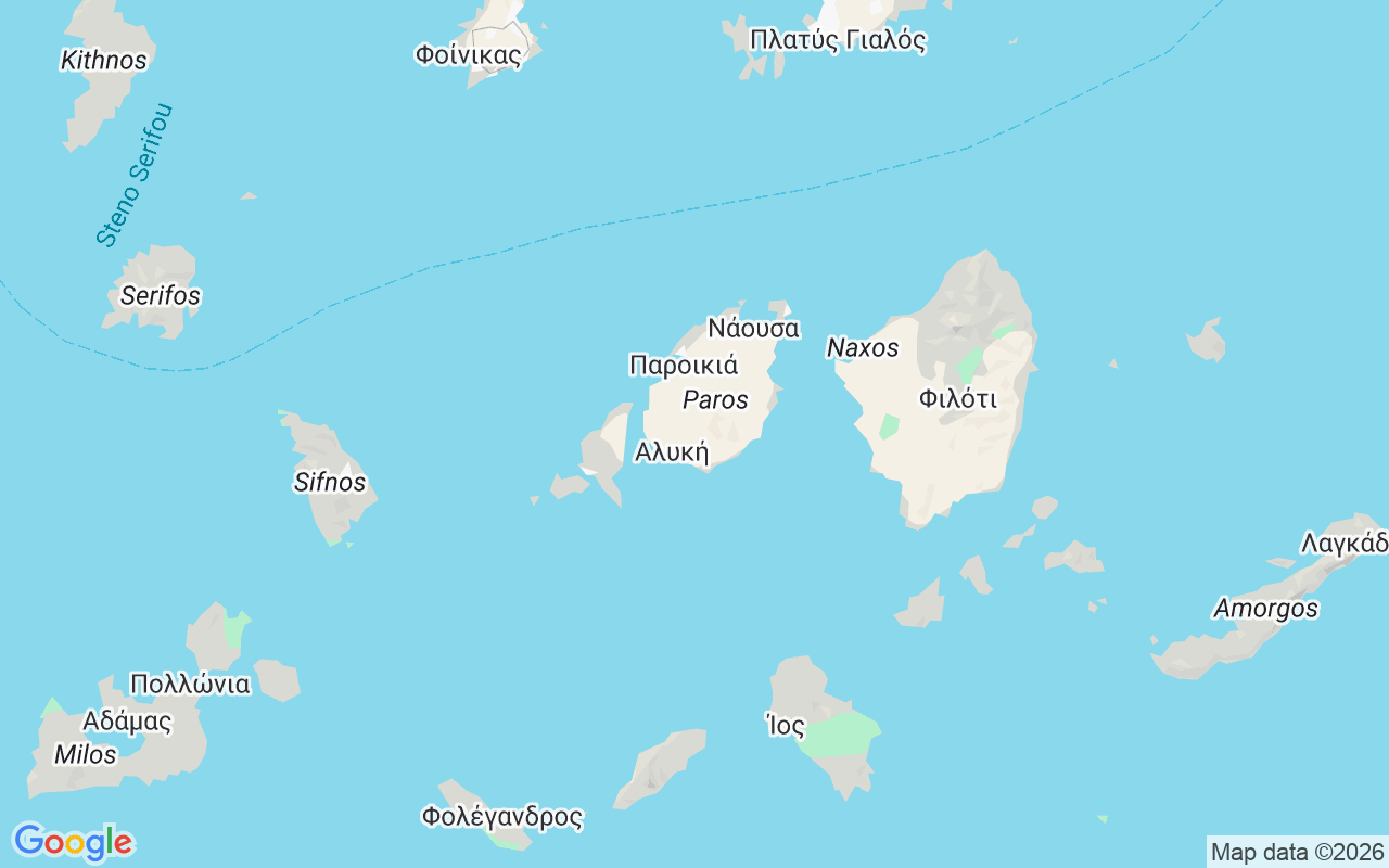 Localização do(a) Catamarã: Paros, Grécia